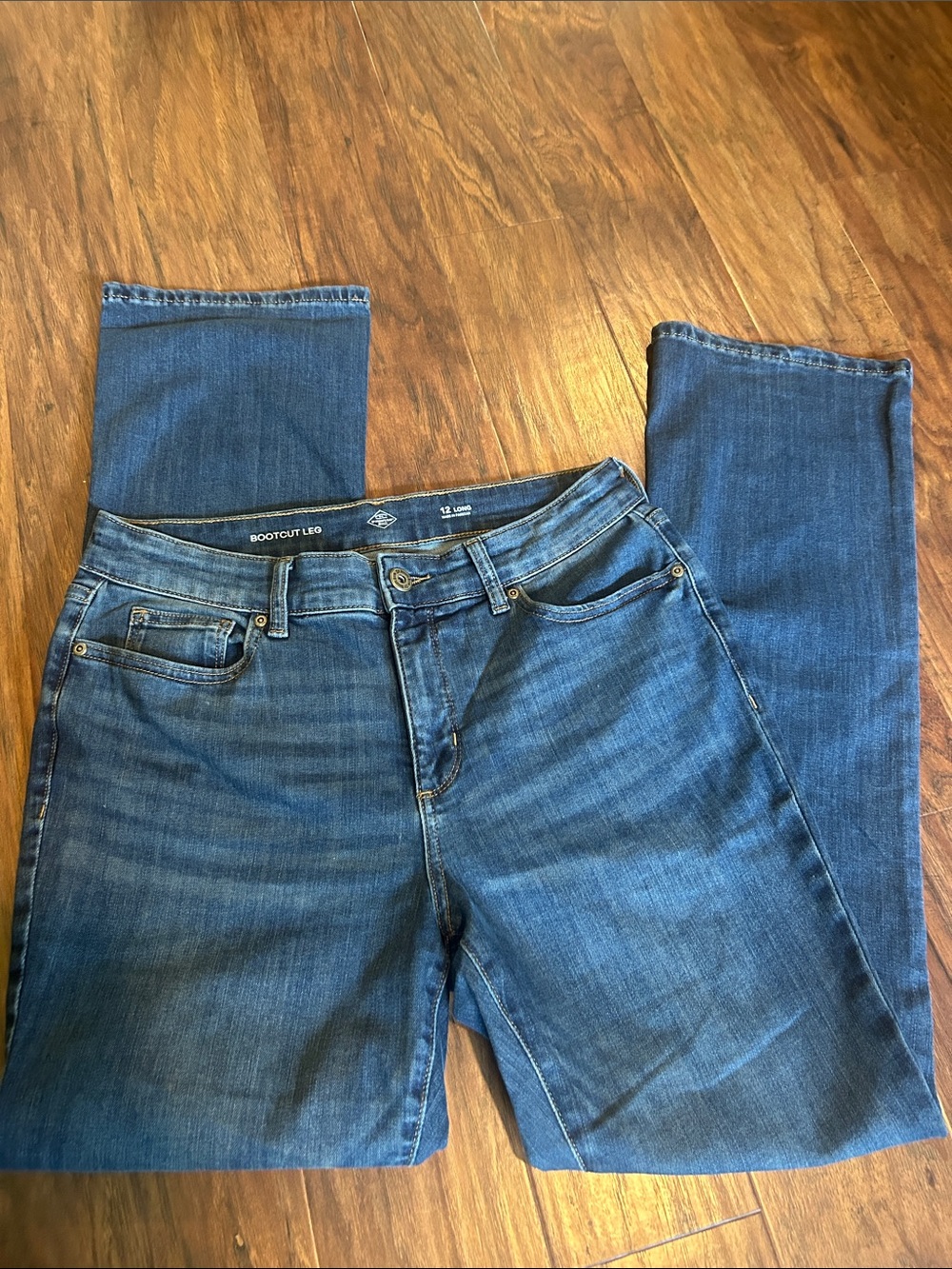 St. John's Bay Women's Blue Bootcut Jeans 12 long